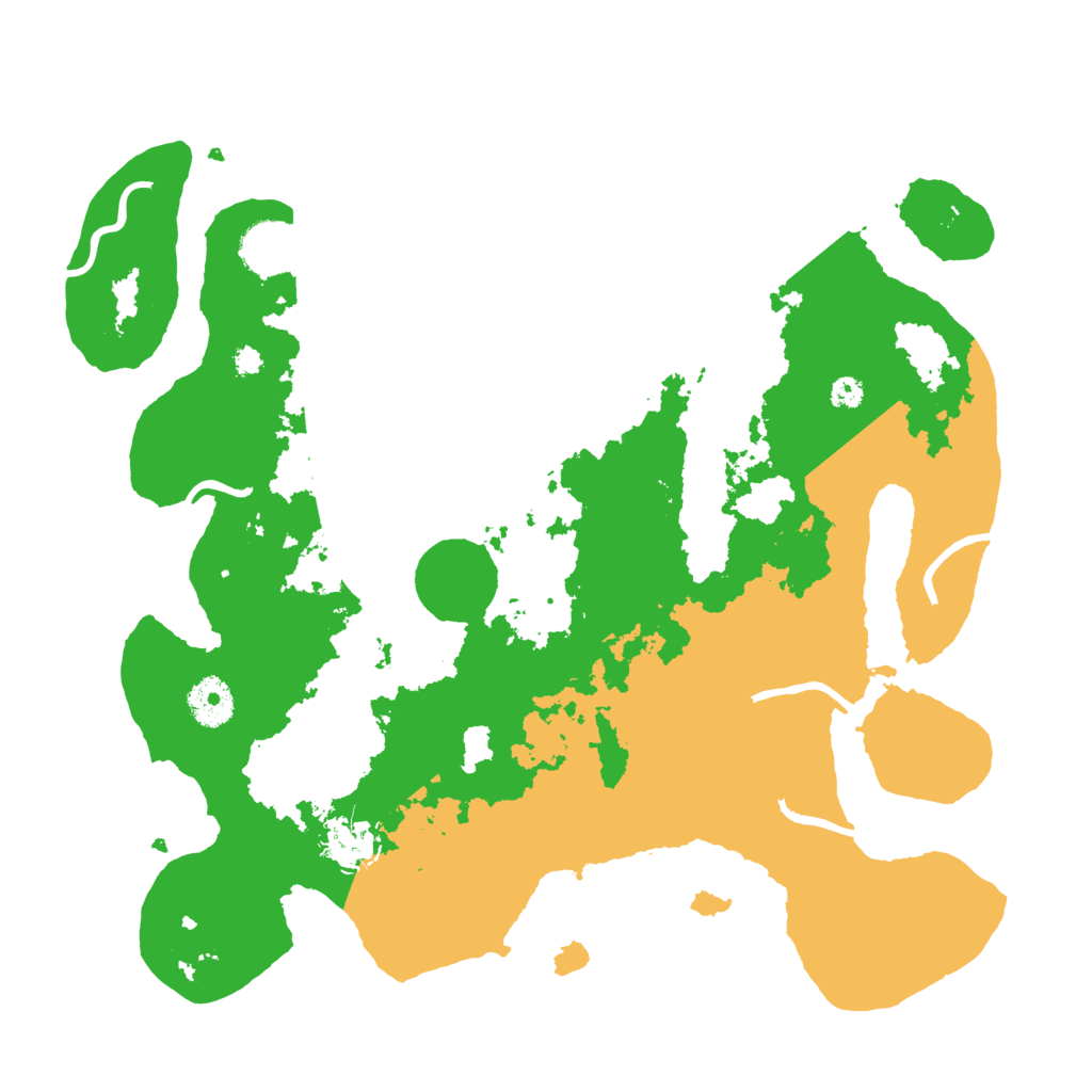 Biome Rust Map: Procedural Map, Size: 3500, Seed: 116868319