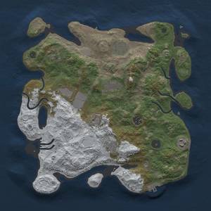 Thumbnail Rust Map: Procedural Map, Size: 3500, Seed: 150479088, 16 Monuments