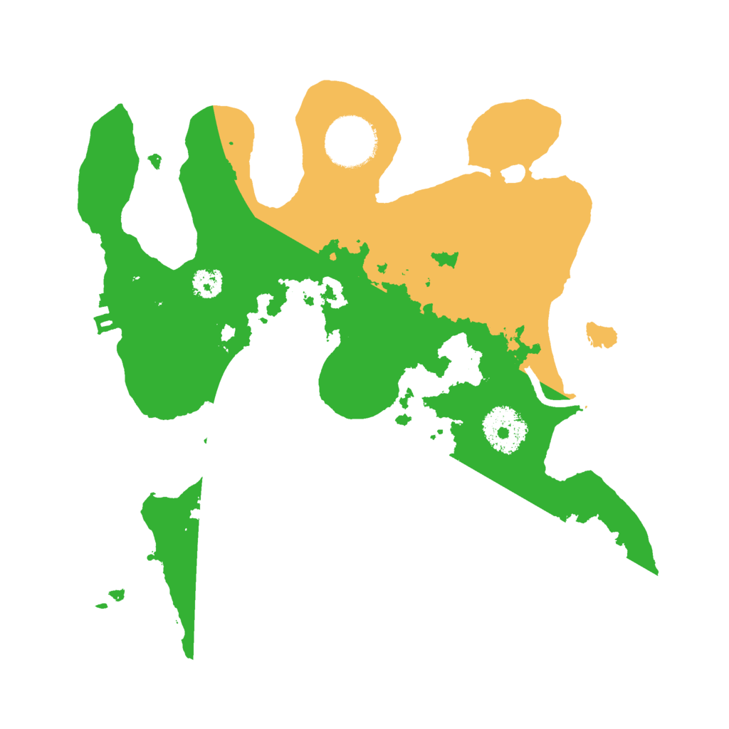 Biome Rust Map: Procedural Map, Size: 2500, Seed: 612455666