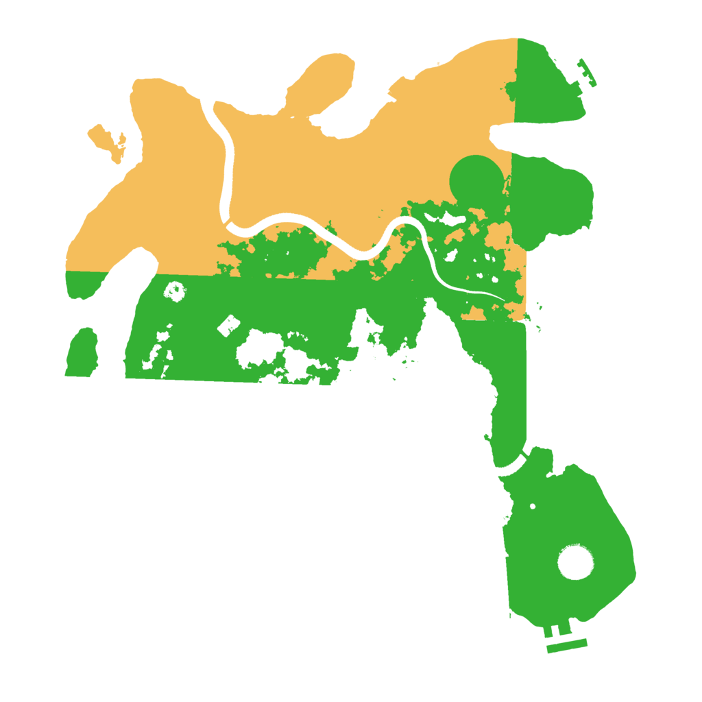 Biome Rust Map: Procedural Map, Size: 3500, Seed: 4321