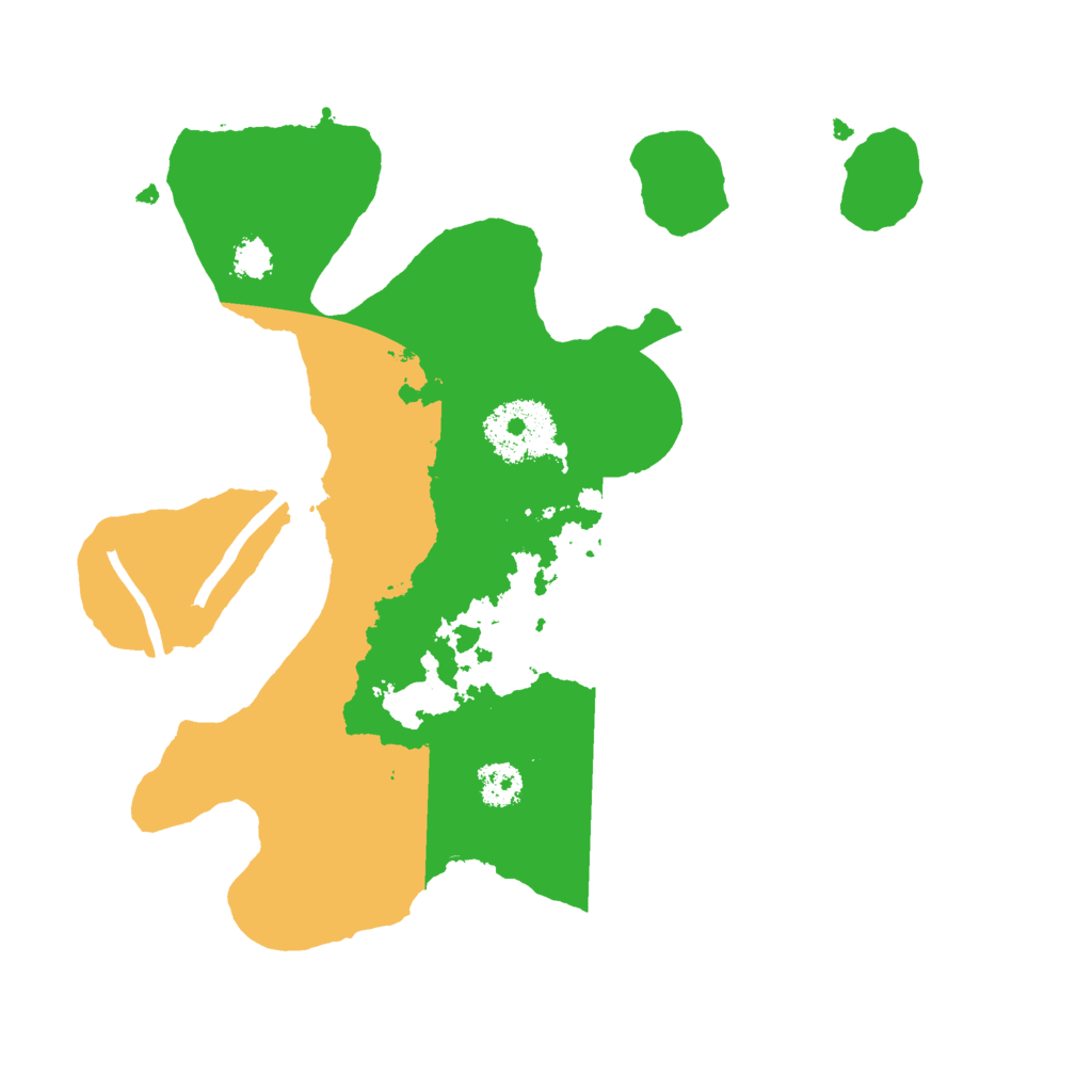 Biome Rust Map: Procedural Map, Size: 2500, Seed: 820768180