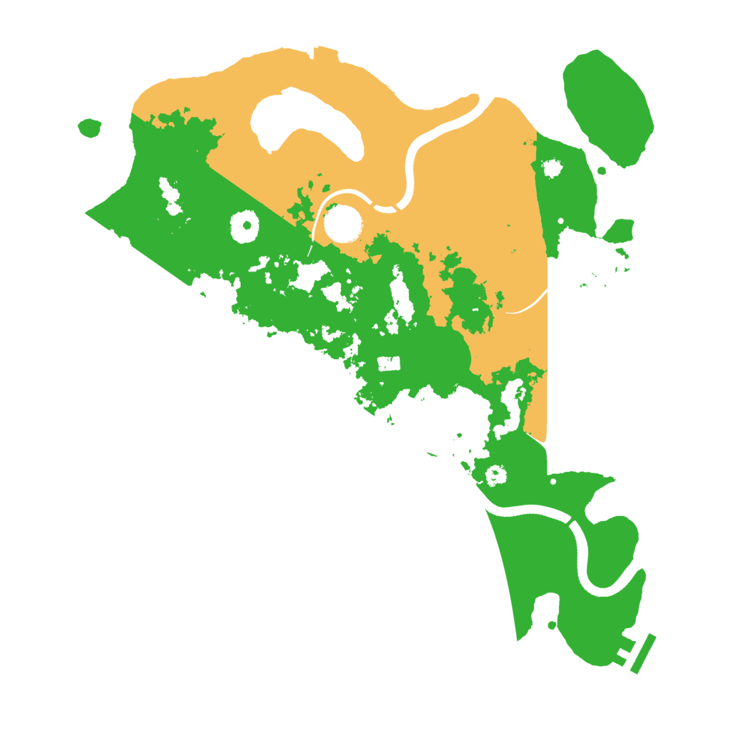 Biome Rust Map: Procedural Map, Size: 3500, Seed: 25684791