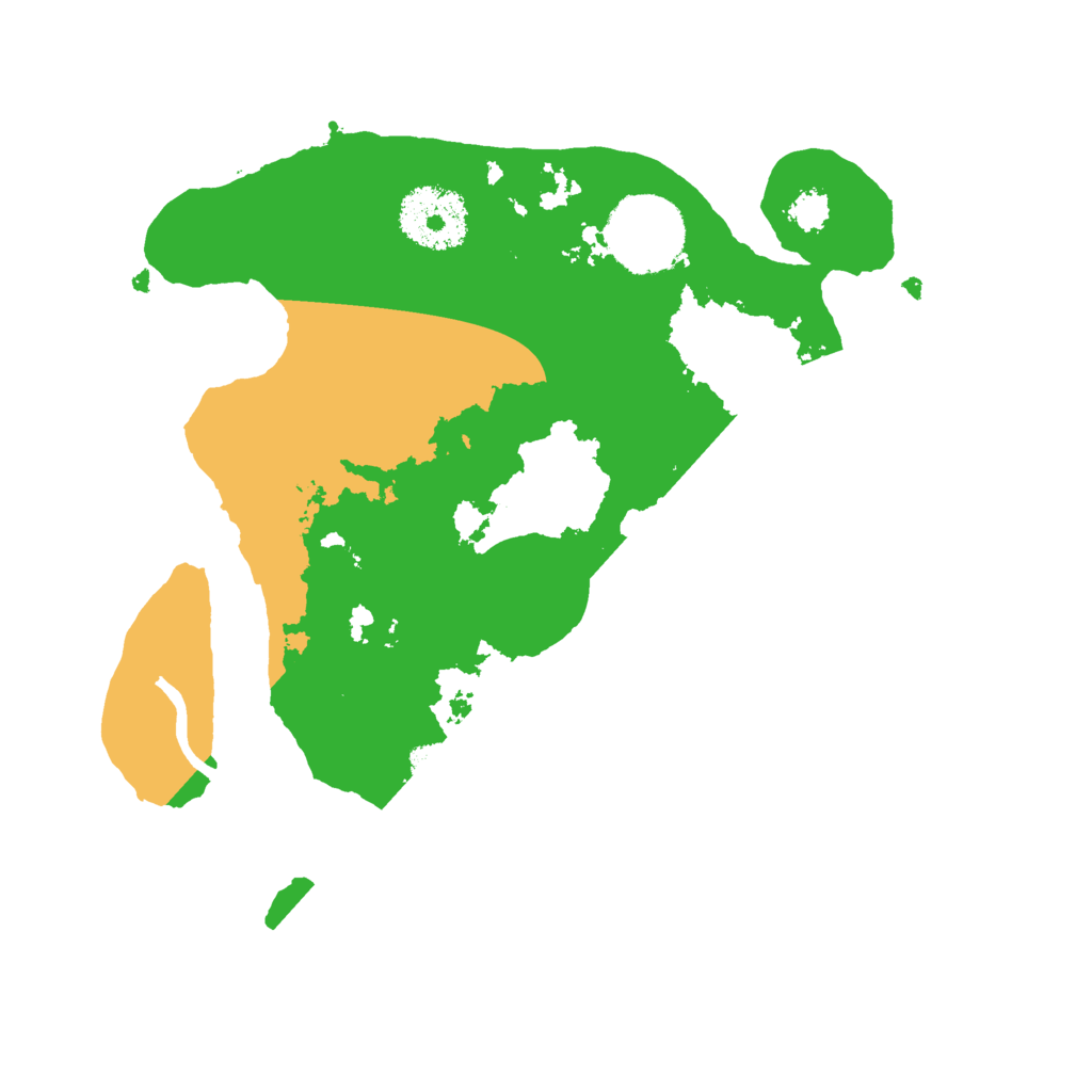 Biome Rust Map: Procedural Map, Size: 2500, Seed: 1861950381