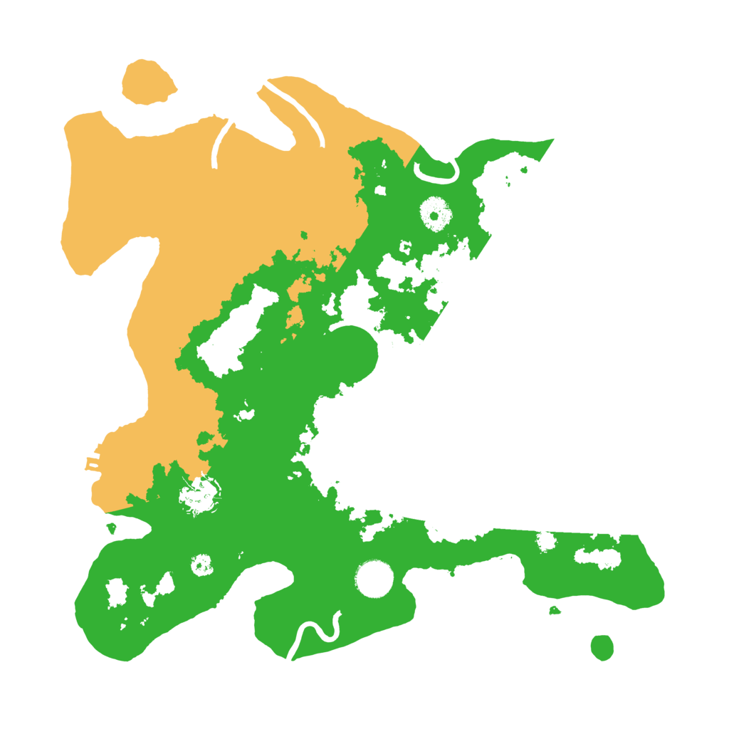 Biome Rust Map: Procedural Map, Size: 3400, Seed: 163540664