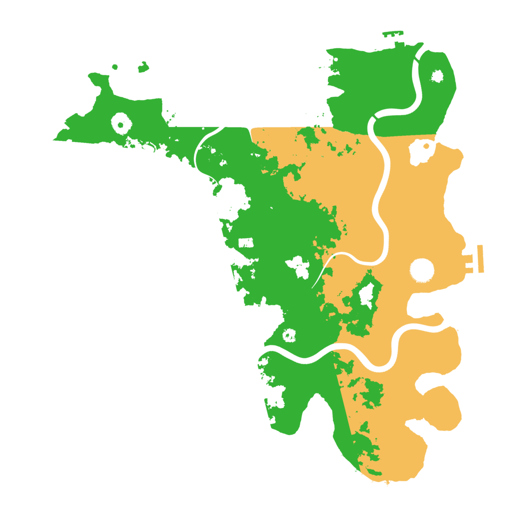 Biome Rust Map: Procedural Map, Size: 3700, Seed: 1455507402