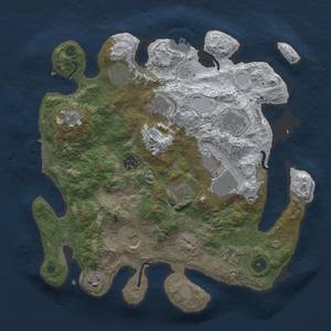 Thumbnail Rust Map: Procedural Map, Size: 3500, Seed: 1192712454, 18 Monuments