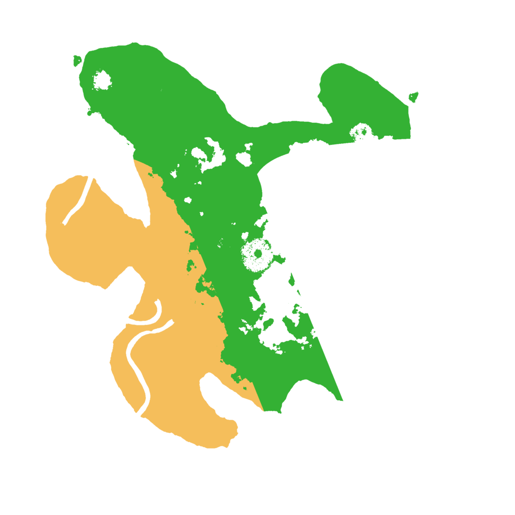 Biome Rust Map: Procedural Map, Size: 2500, Seed: 465811041
