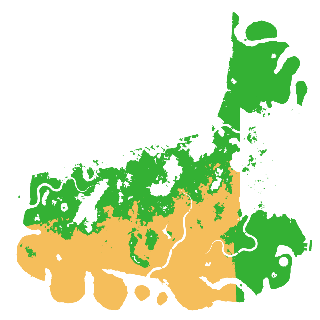 Biome Rust Map: Procedural Map, Size: 6000, Seed: 22165493
