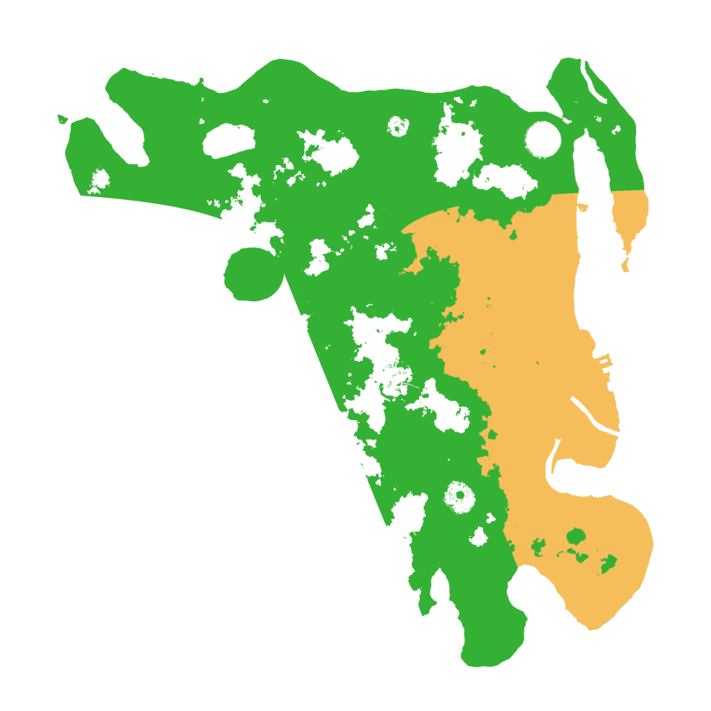Biome Rust Map: Procedural Map, Size: 3500, Seed: 505378949