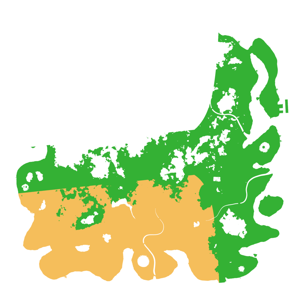 Biome Rust Map: Procedural Map, Size: 4500, Seed: 4914323