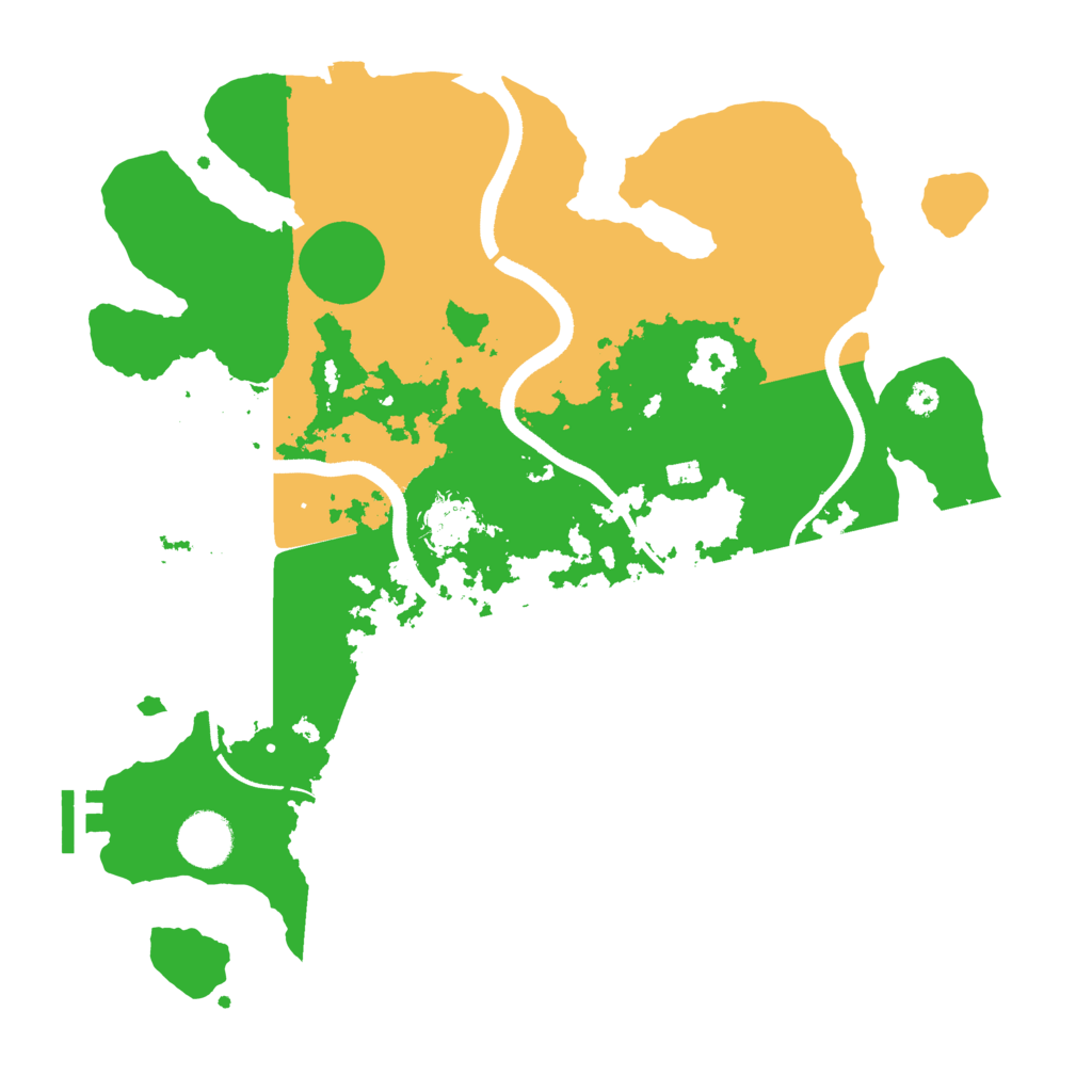 Biome Rust Map: Procedural Map, Size: 3500, Seed: 962463