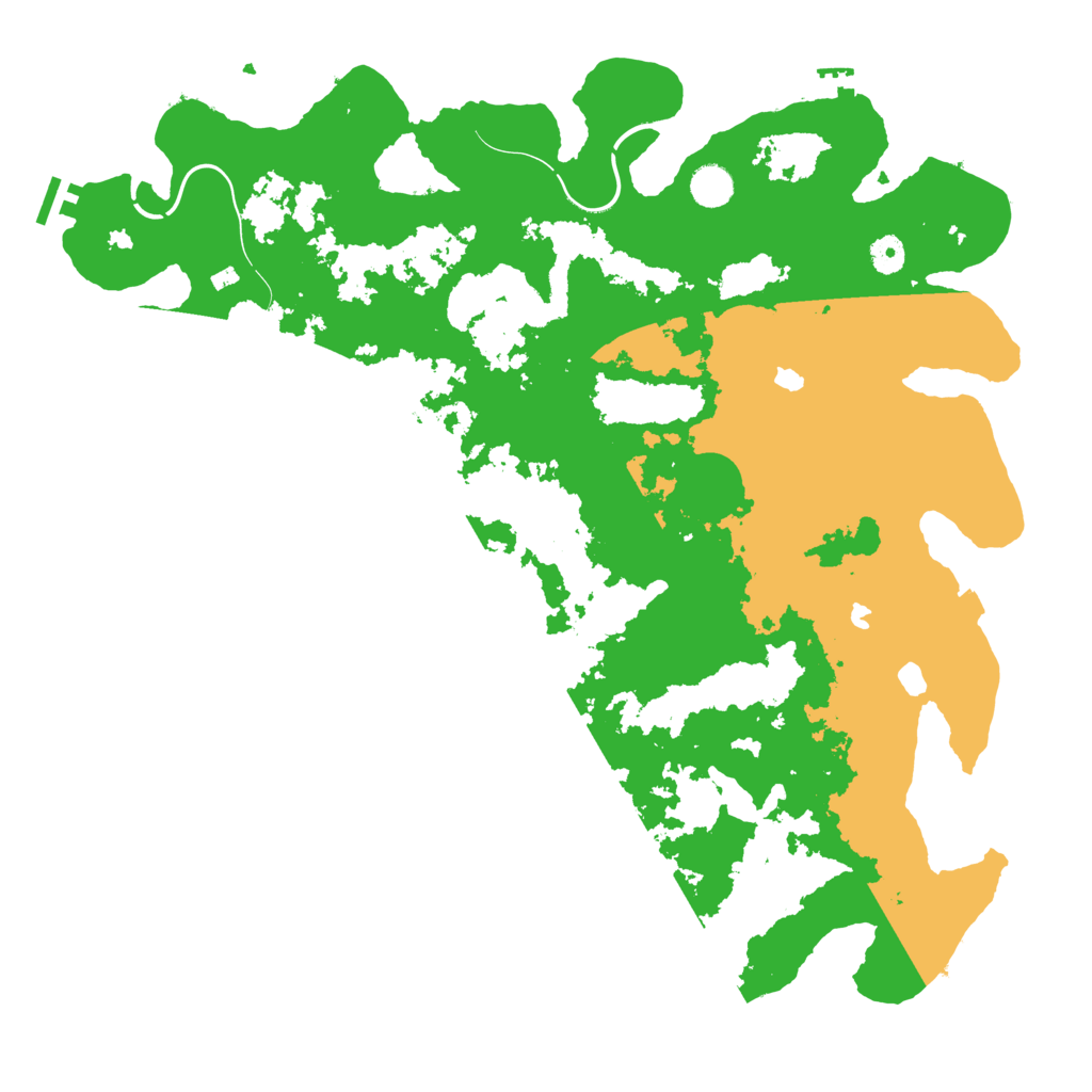 Biome Rust Map: Procedural Map, Size: 4500, Seed: 168557