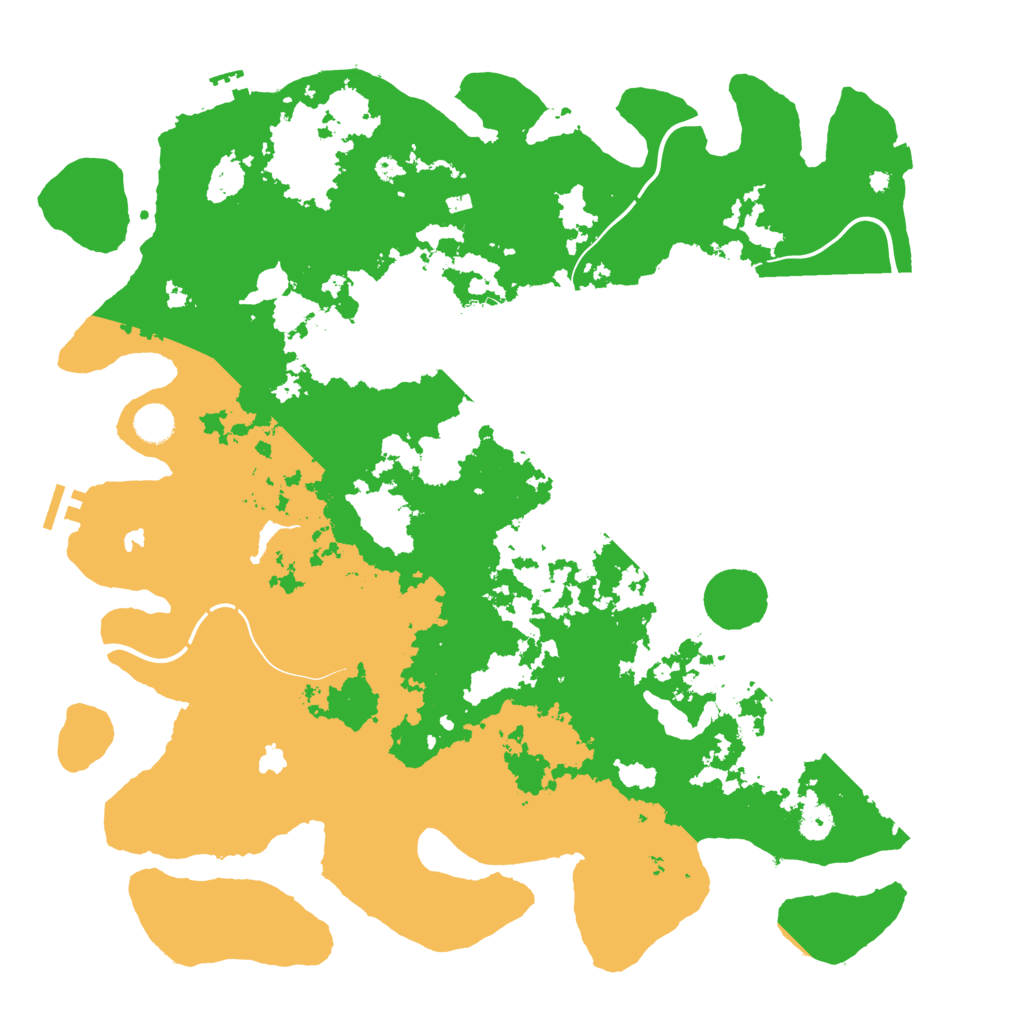 Biome Rust Map: Procedural Map, Size: 4500, Seed: 1466403