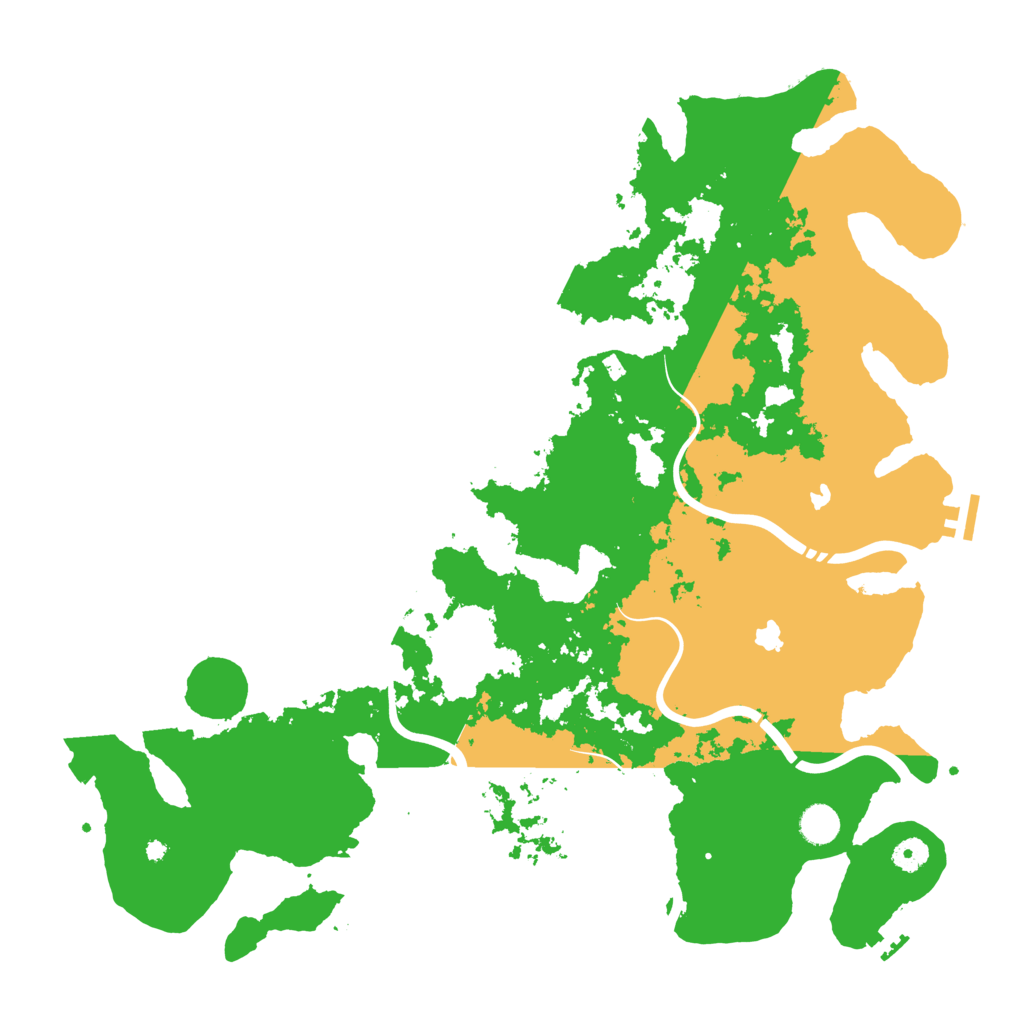 Biome Rust Map: Procedural Map, Size: 4500, Seed: 1220184
