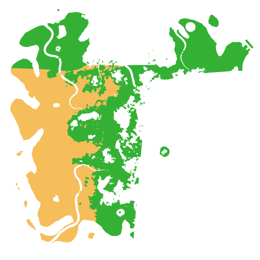 Biome Rust Map: Procedural Map, Size: 5000, Seed: 28663769