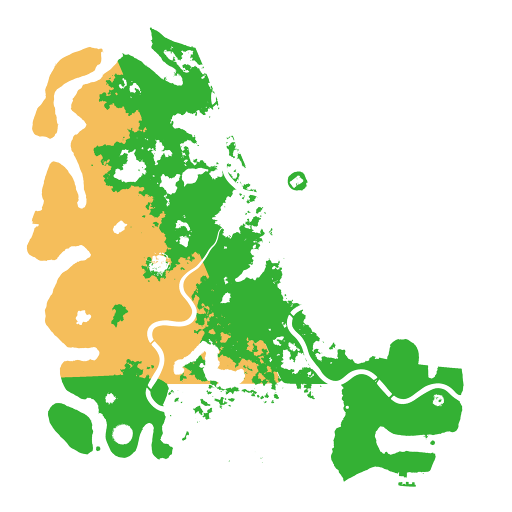 Biome Rust Map: Procedural Map, Size: 4500, Seed: 666588