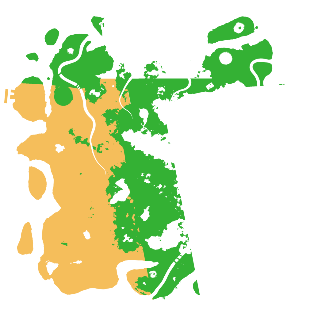 Biome Rust Map: Procedural Map, Size: 4500, Seed: 1071609