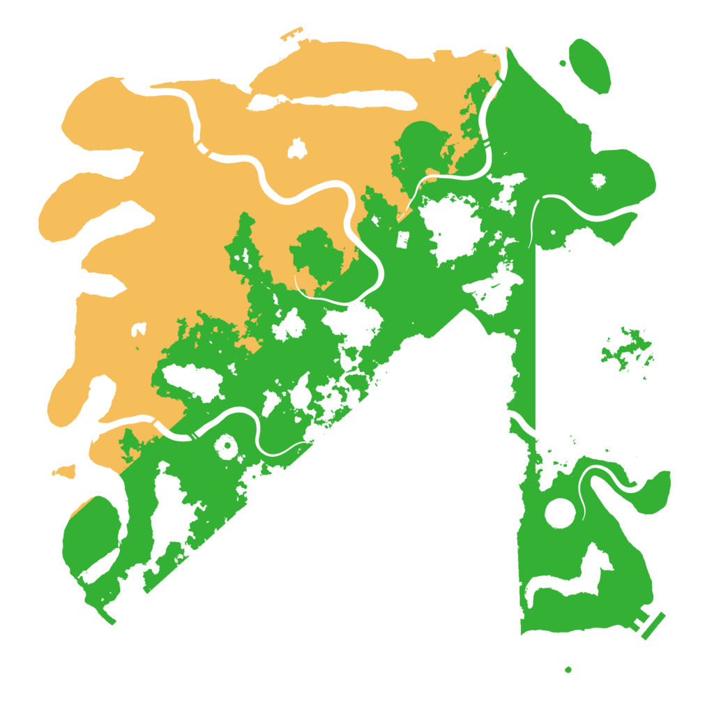 Biome Rust Map: Procedural Map, Size: 4500, Seed: 150436