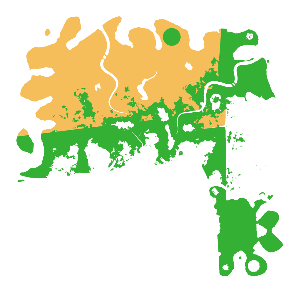 Biome Rust Map: Procedural Map, Size: 4500, Seed: 3430503