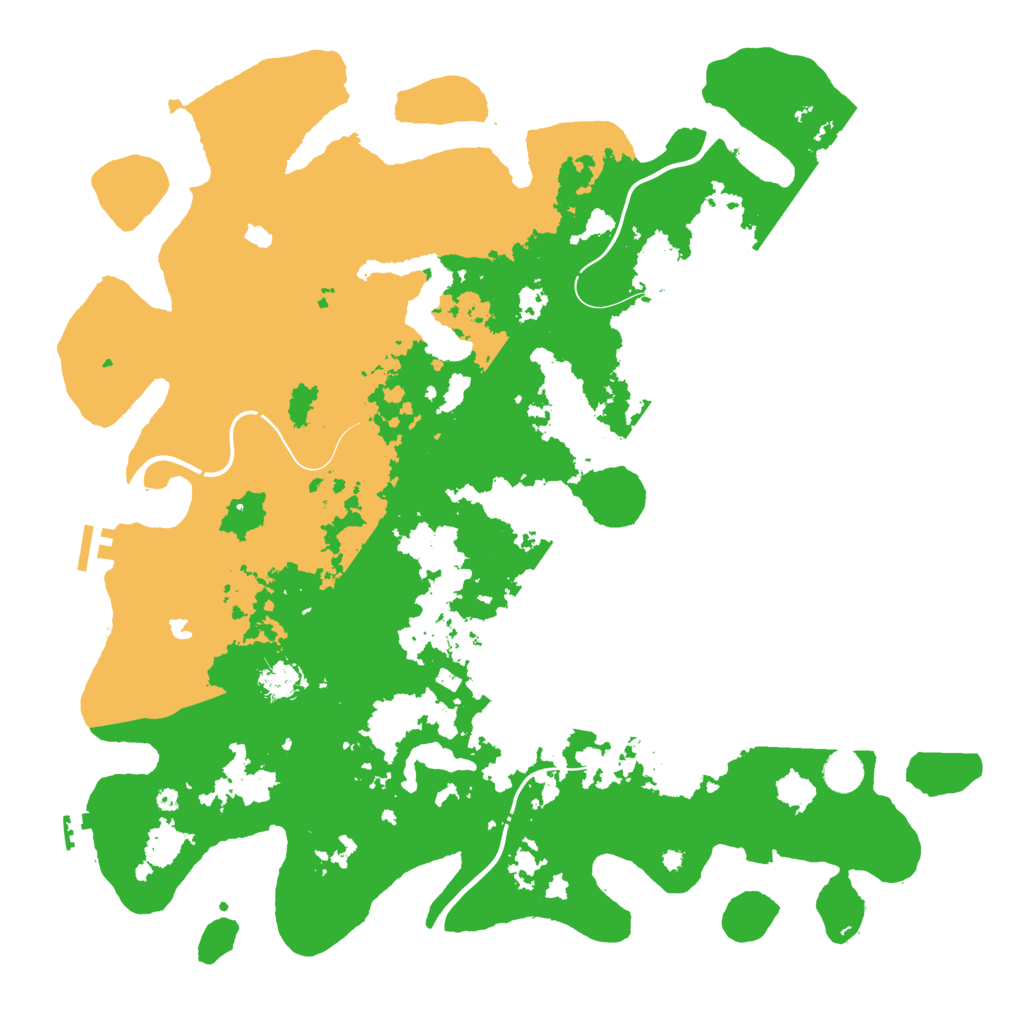 Biome Rust Map: Procedural Map, Size: 4500, Seed: 2494305