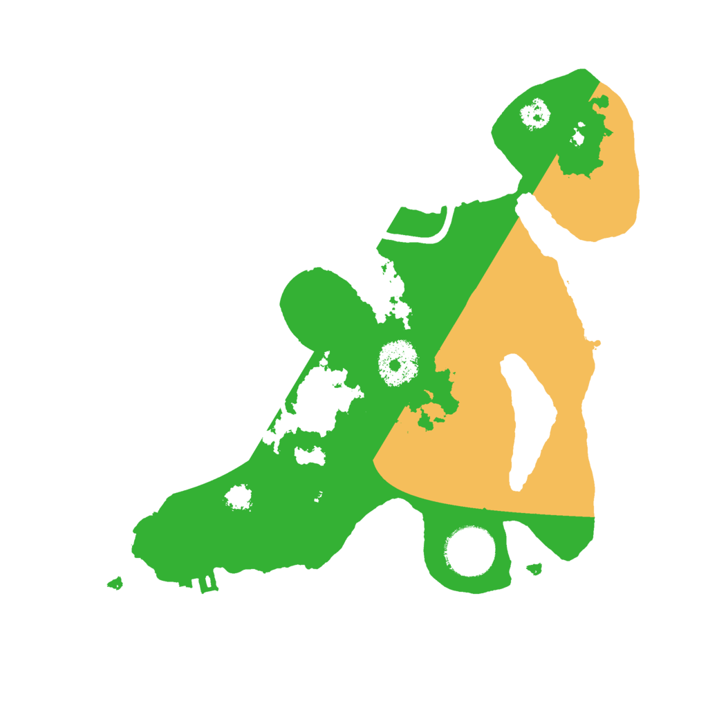 Biome Rust Map: Procedural Map, Size: 2500, Seed: 6245345