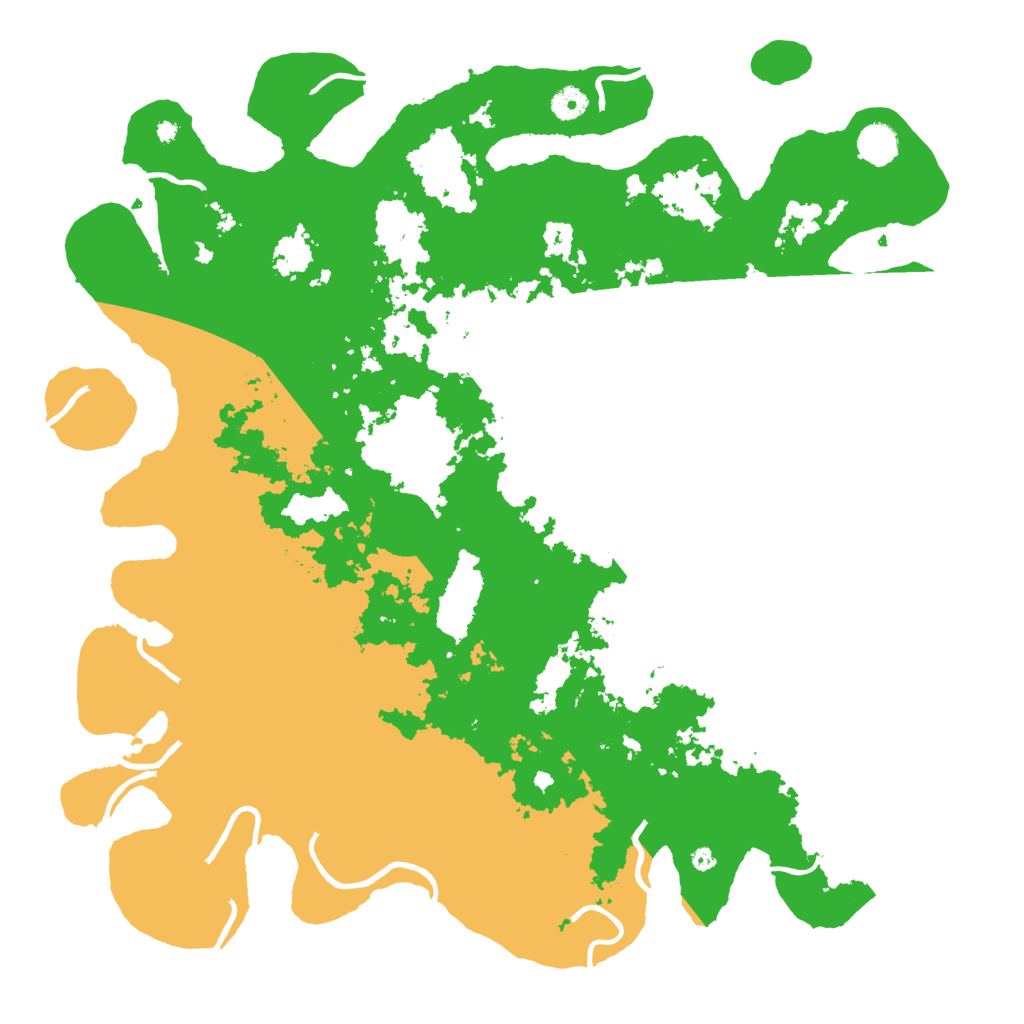 Biome Rust Map: Procedural Map, Size: 4500, Seed: 304618