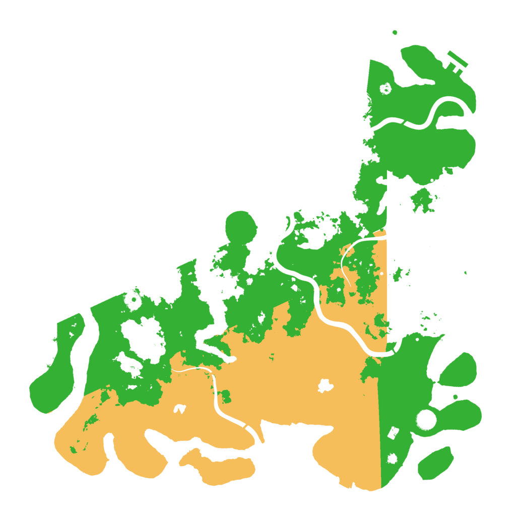 Biome Rust Map: Procedural Map, Size: 4500, Seed: 1163952