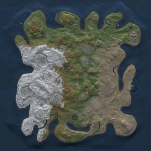 Thumbnail Rust Map: Procedural Map, Size: 3850, Seed: 1784268337, 19 Monuments