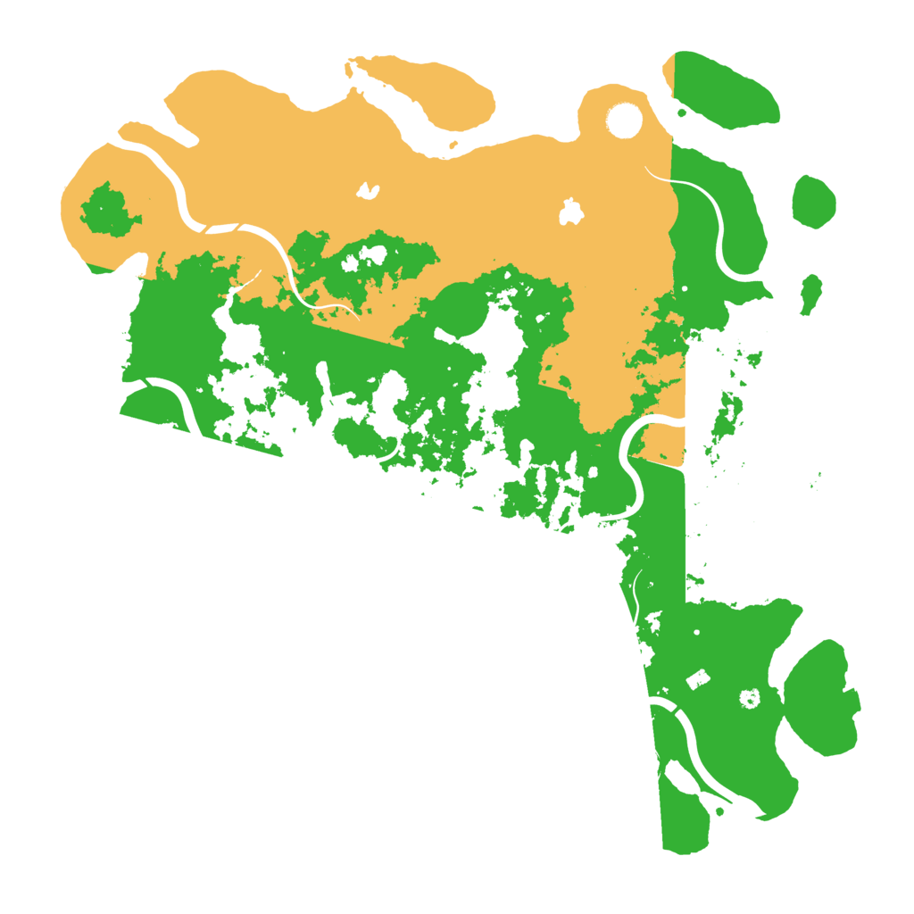 Biome Rust Map: Procedural Map, Size: 4500, Seed: 159336