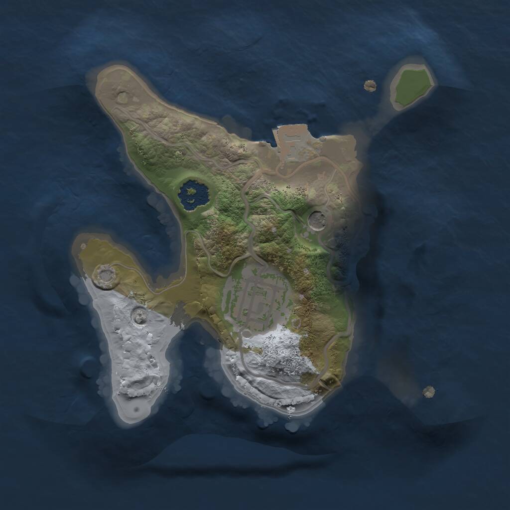 Rust Map: Procedural Map, Size: 1700, Seed: 3, 3 Monuments