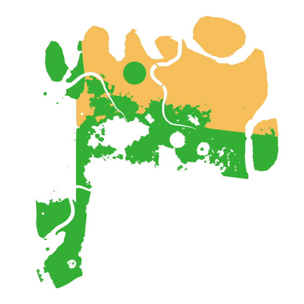 Biome Rust Map: Procedural Map, Size: 3500, Seed: 168844271