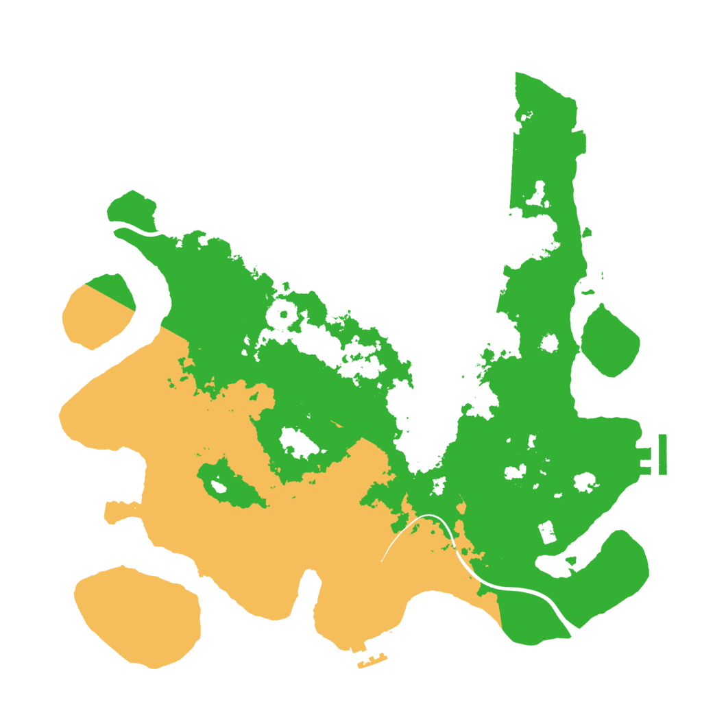 Biome Rust Map: Procedural Map, Size: 3500, Seed: 532246