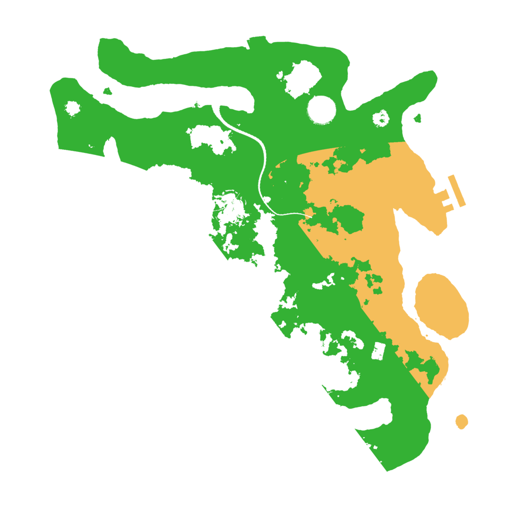 Biome Rust Map: Procedural Map, Size: 3200, Seed: 18161548