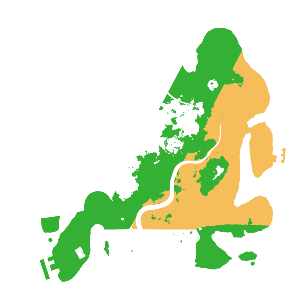 Biome Rust Map: Procedural Map, Size: 3000, Seed: 2045393037