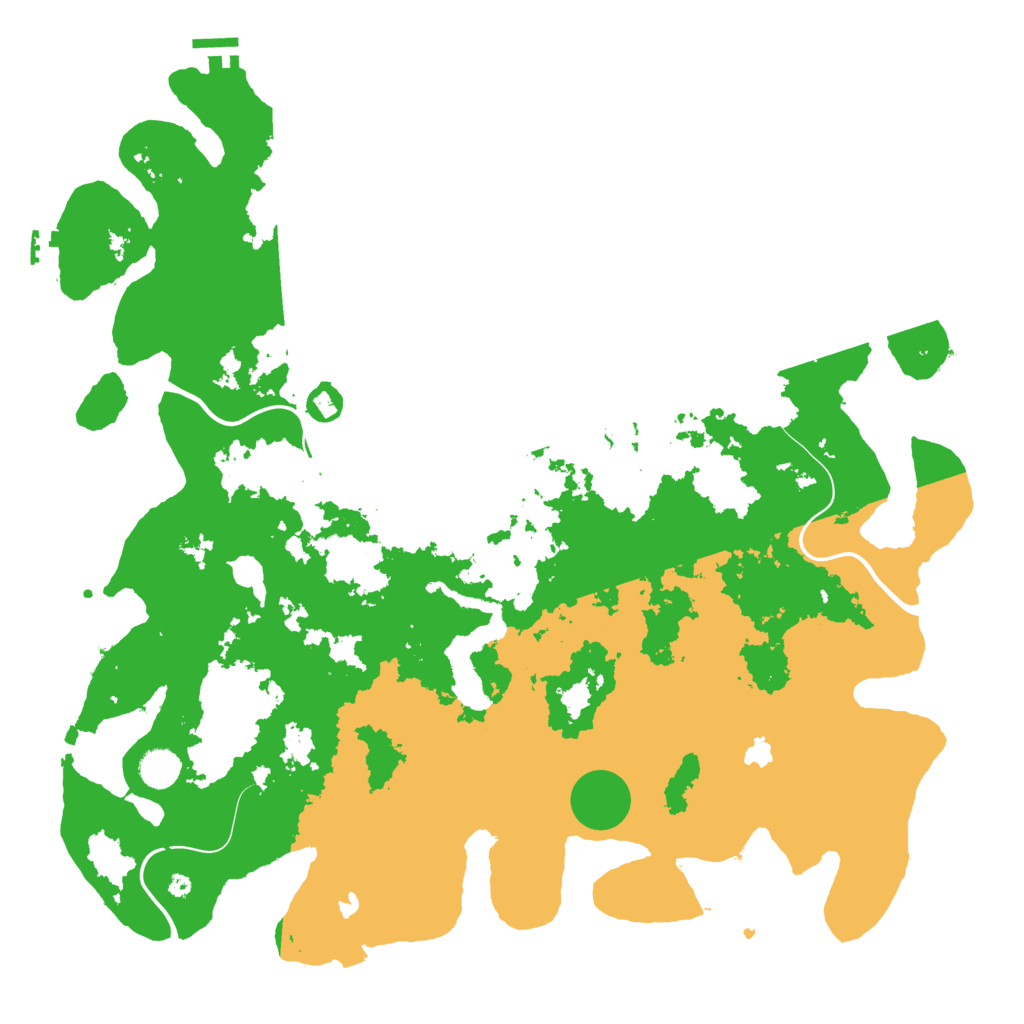Biome Rust Map: Procedural Map, Size: 4500, Seed: 5505464