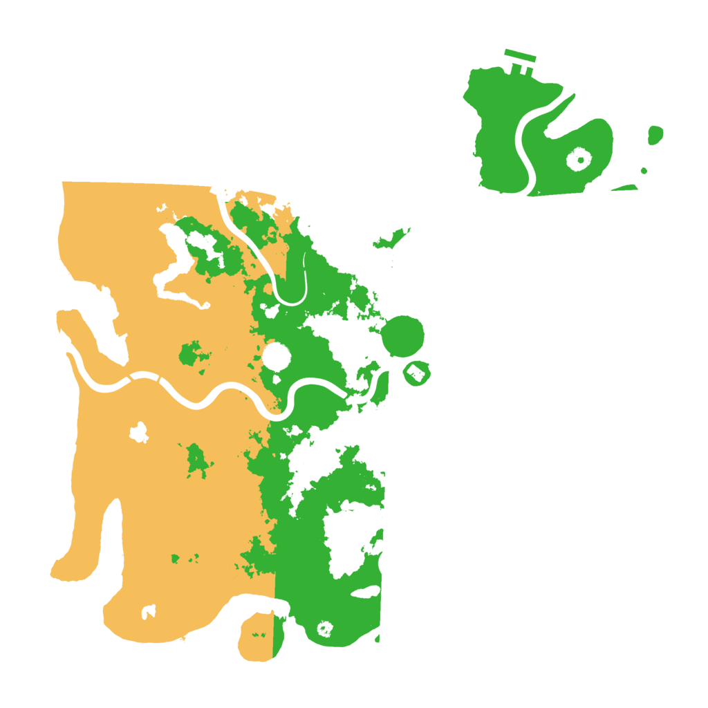 Biome Rust Map: Procedural Map, Size: 4500, Seed: 4155947