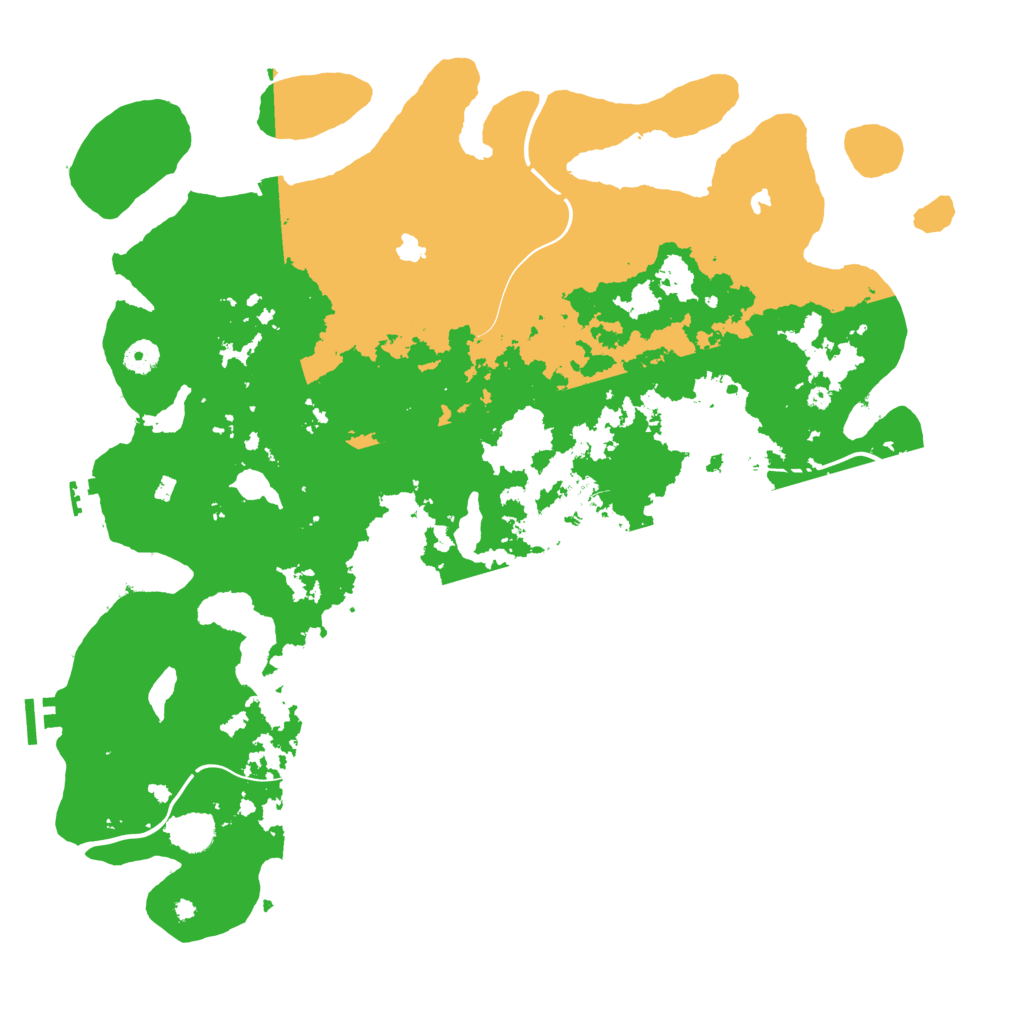 Biome Rust Map: Procedural Map, Size: 4500, Seed: 1708607