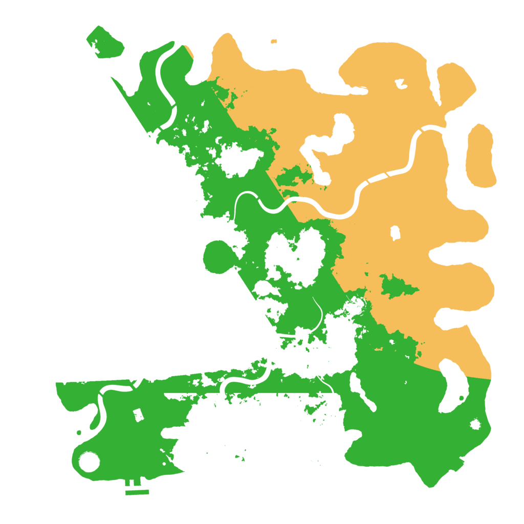 Biome Rust Map: Procedural Map, Size: 4500, Seed: 1136396