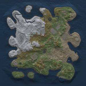 Thumbnail Rust Map: Procedural Map, Size: 3550, Seed: 2147483478, 19 Monuments