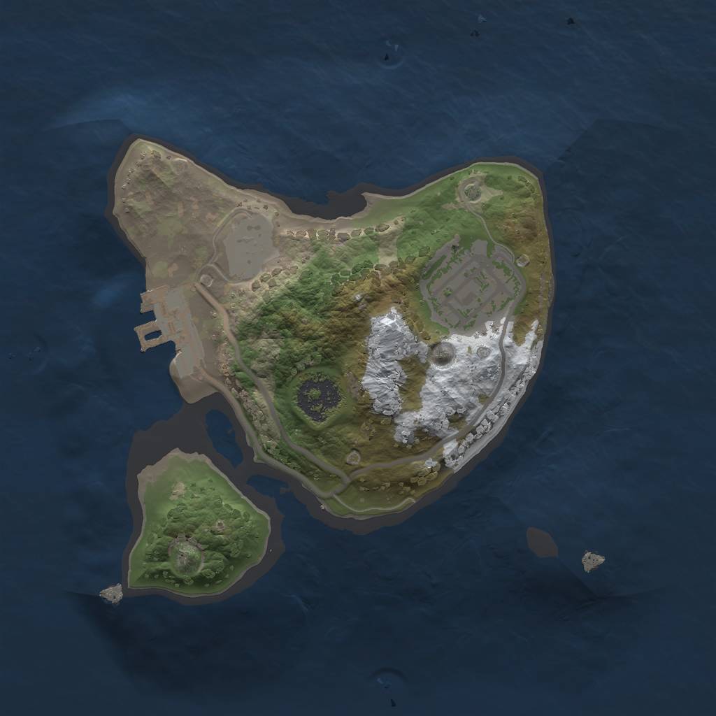 Rust Map: Procedural Map, Size: 1700, Seed: 4, 7 Monuments