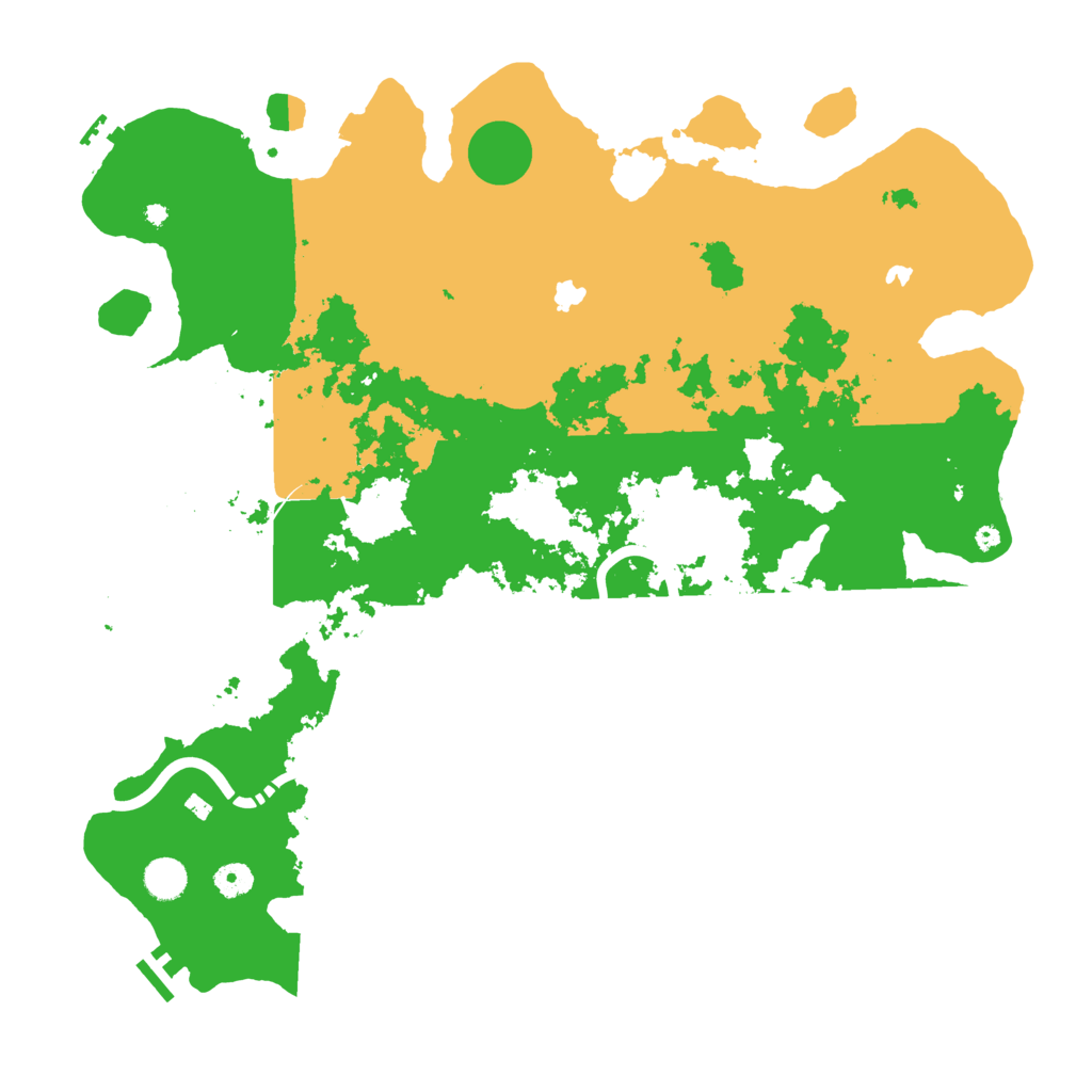 Biome Rust Map: Procedural Map, Size: 4500, Seed: 3117023