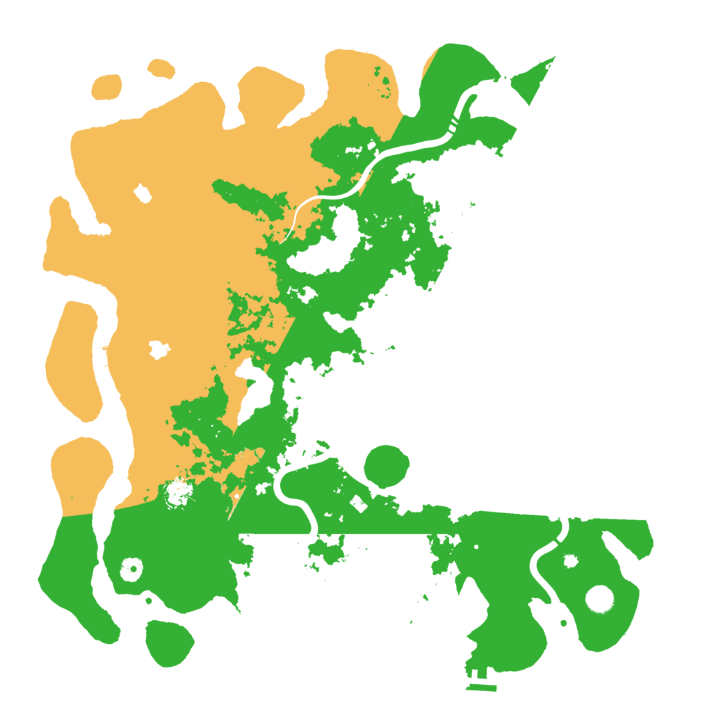 Biome Rust Map: Procedural Map, Size: 4500, Seed: 124381