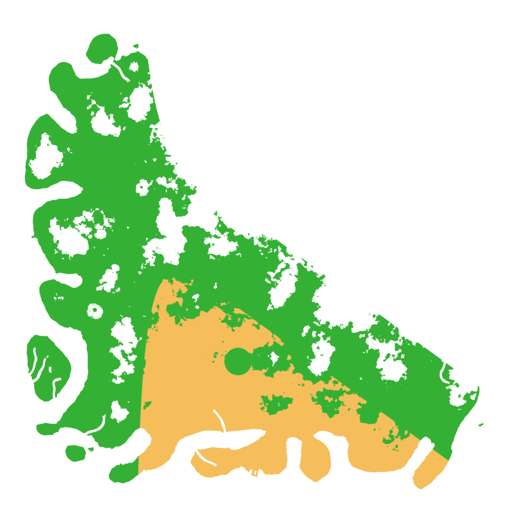 Biome Rust Map: Procedural Map, Size: 5000, Seed: 129