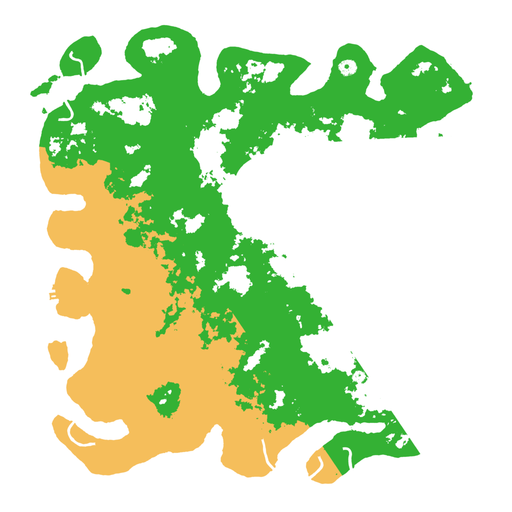 Biome Rust Map: Procedural Map, Size: 4500, Seed: 661195