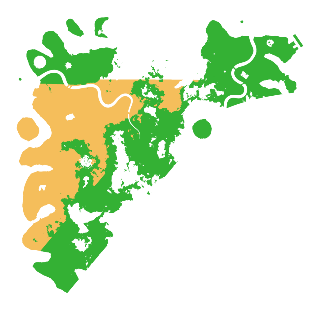 Biome Rust Map: Procedural Map, Size: 4500, Seed: 3080472
