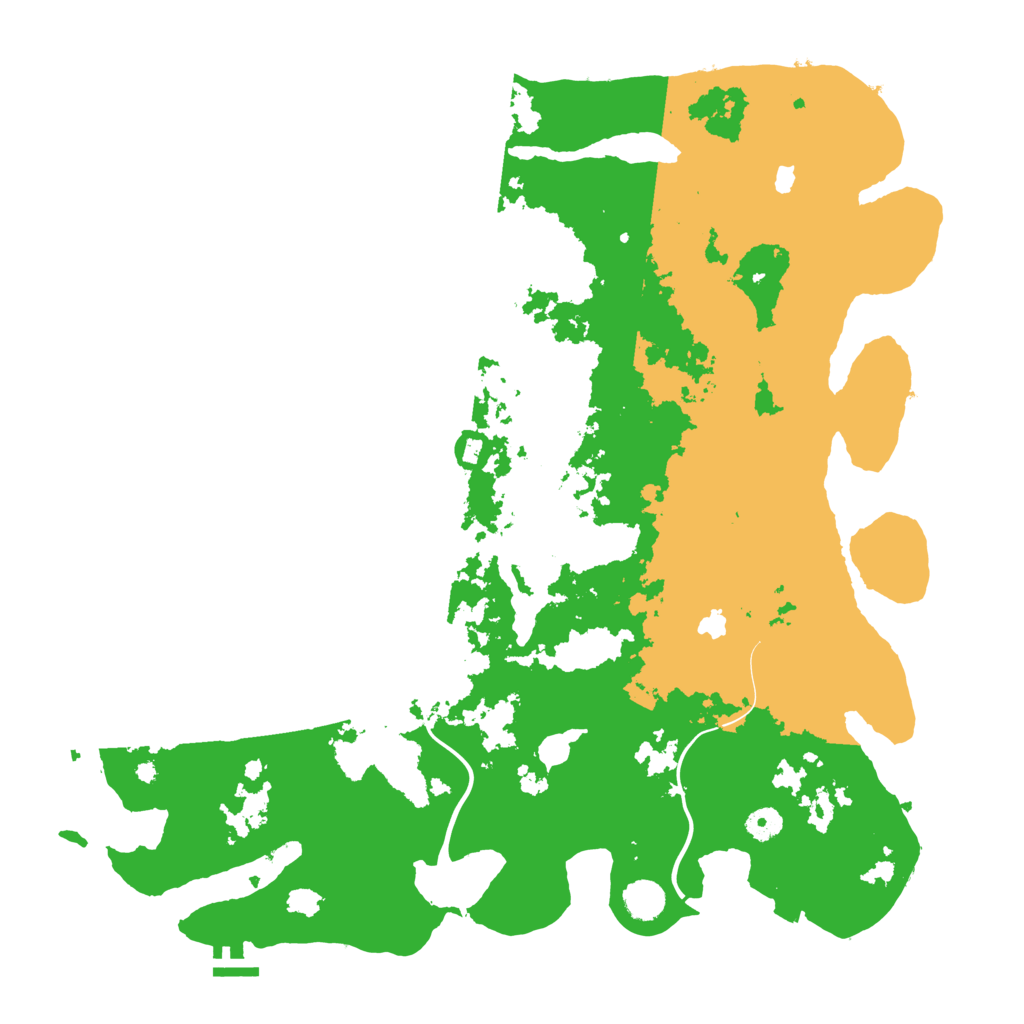 Biome Rust Map: Procedural Map, Size: 4500, Seed: 808902