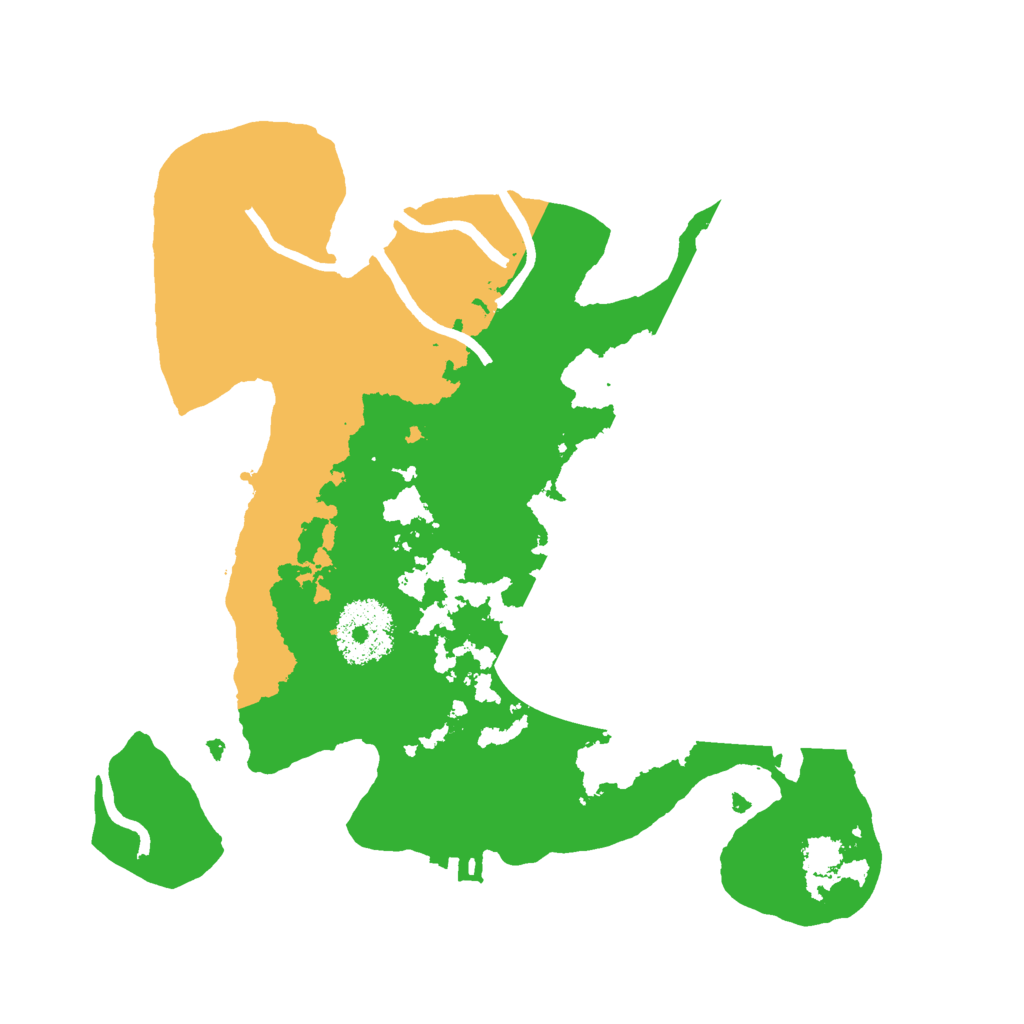 Biome Rust Map: Procedural Map, Size: 2500, Seed: 1054306868