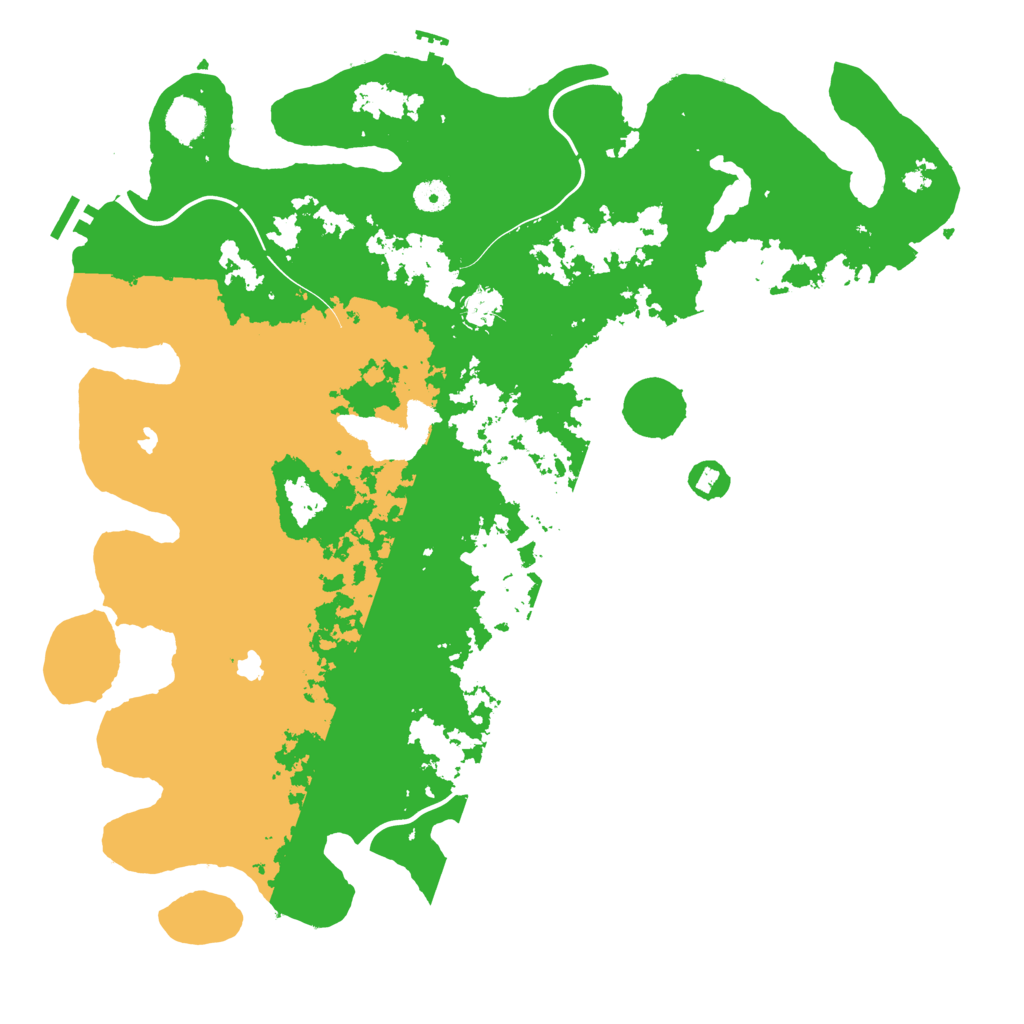 Biome Rust Map: Procedural Map, Size: 4500, Seed: 243425