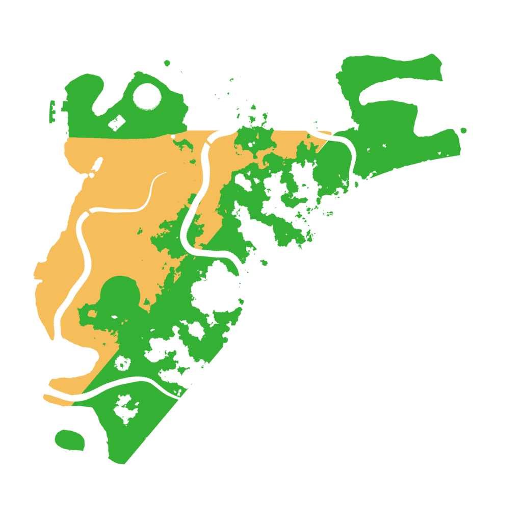 Biome Rust Map: Procedural Map, Size: 3500, Seed: 121244769