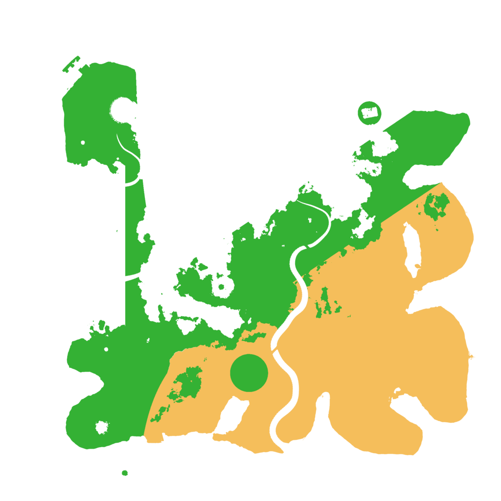 Biome Rust Map: Procedural Map, Size: 3500, Seed: 1696974170